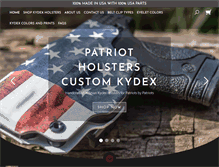 Tablet Screenshot of patriotholsters.net